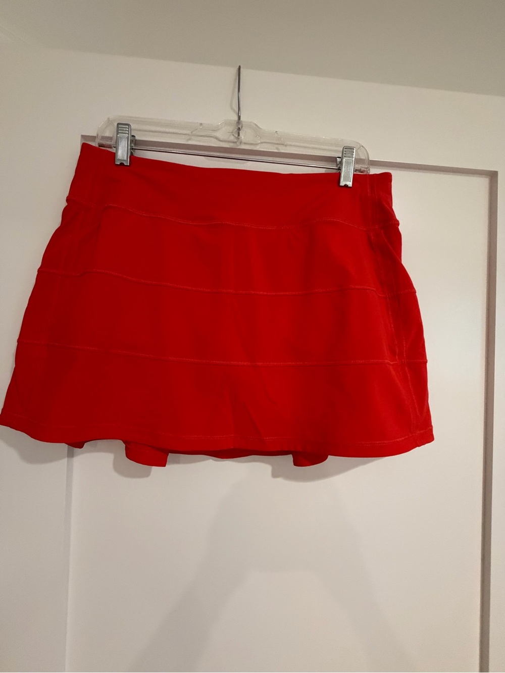 Lululemon athletica Red Pace Rival Athletic Skirt with Zip Pocket - Picture 5 of 6
